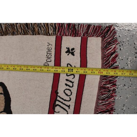 Disney Merry Christmas Mickey Mouse Pluto Tapestry Throw Blanket 48 x 66 - Picture 7 of 9